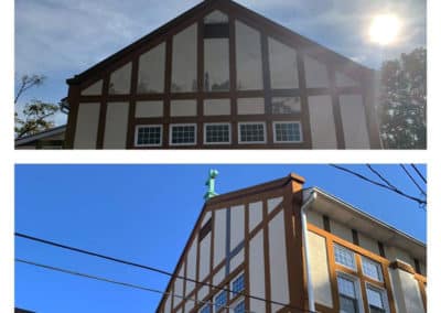 Commercial Building: Pressure Wash & Paint Before & After