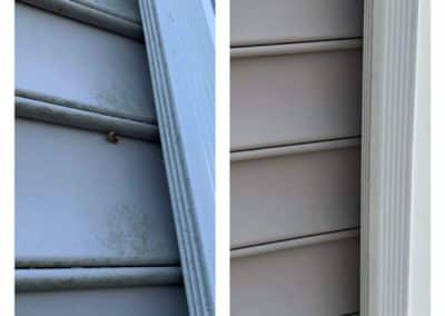 Custom Painting: Siding Pressure Wash Before & After